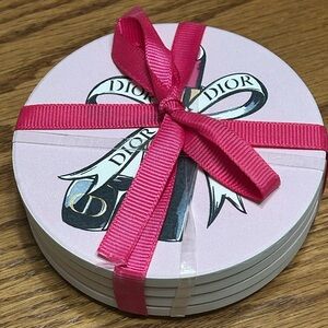 Amanda Greenwood Pink Coaster Set with lipstick NIP
